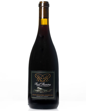 Bottle of Raul Ramirez Estate Monastrell Reserva 2019.