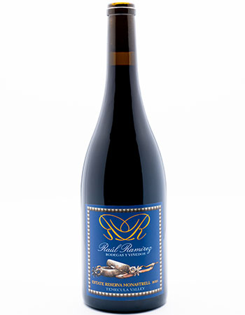 Bottle of Raul Ramirez Estate Monastrell Reserva 2020.